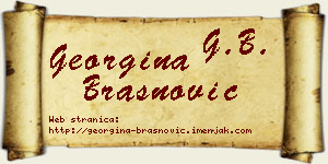 Georgina Brašnović vizit kartica